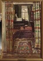 Schukowski, Stanislaw Julianowitsch - Interieur mit Flügel