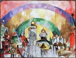 Lentulow, Aristarch Wassiljewitsch - Himmelsgewölbe (Das dekorative Moskau)