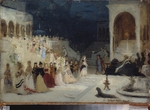 Repin, Ilja Jefimowitsch - Bühnenbildentwurf zur Oper Sadko von N. Rimski-Korsakow
