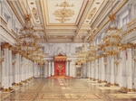 Uchtomski, Konstantin Andrejewitsch - Der Georgsaal (Großer Thronsaal) im Winterpalast in St. Petersburg