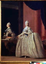 Erichsen (Eriksen), Vigilius - Kaiserin Katharina II. vor dem Spiegel