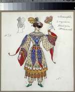 Golowin, Alexander Jakowlewitsch - Kostümentwurf zum Theaterstück Die Maskerade von M. Lermontow