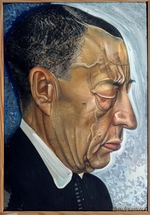 Grigorjew, Boris Dmitriewitsch - Porträt von Komponist Sergei Rachmaninow (1873-1943)
