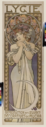 Mucha, Alfons Marie - Plakat für die Tanzgruppe Lygie (Oberteil)