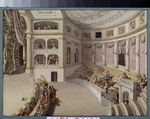 Quarenghi, Giacomo Antonio Domenico - Entwurf der Innenausstattung eines Theatersaals