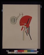 Lissitzky, El - Rezitator. Figurine zur Oper Sieg über die Sonne nach A. Krutschonych