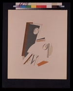 Lissitzky, El - Die Feiglinge. Figurine zur Oper Sieg über die Sonne nach A. Krutschenych