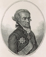 Tschesski (Tschesskoi), Iwan Wassiliewitsch - Porträt von Dichter Michail Matwejewitsch Cheraskow (1733-1807)