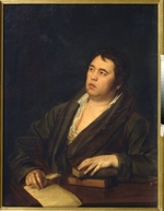 Wolkow, Roman Maximowitsch - Porträt des Dichters Iwan A. Krylow (1769-1844)