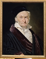 Jensen, Christian Albrecht - Porträt des Mathematikers, Astronomen und Physikers Carl Friedrich Gauss (1777-1855)