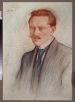 Pasternak, Leonid Ossipowitsch - Porträt des Dichters Jurgis Baltrusaitis (1873-1944)