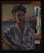 Lentulow, Aristarch Wassiljewitsch - Porträt des Dichters Josef Utkin (1903-1944)