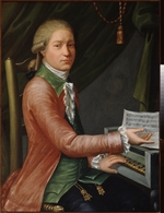 Russischer Meister - Porträt des Komponisten Jewstignei Fomin (1761 -1800)