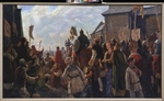 Pawlow, E.A. - Die Truppen des Großfürsten Dmitri Poscharski verlassen Moskau im August 1611