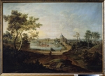 Barisien, Friedrich Hartmann - Blick auf das Große Schloss von Oranienbaum