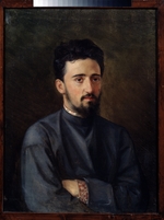 Malyschew, Michail Georgijewitsch - Porträt von Schriftsteller Wsewolod Michajlowitsch Garschin (1855-1888)
