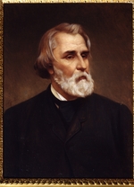 Gorbunow, Kirill Antonowitsch - Porträt von Schriftsteller Iwan Sergejewitsch Turgenew (1818-1883)