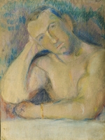Kulbin, Nikolai Iwanowitsch - Porträt des Dichters Benedikt Liwschitz (1886-1939)
