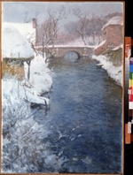 Thaulow, Fritz - Am Winterfluss