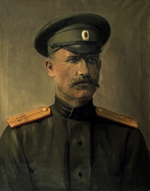 Ab, Pawel Jefimowitsch - Porträt des Waffenkonstrukteurs Fjodor Tokarew (1871-1968), Erfinders des Maschinengewehrs Maxim
