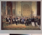 Russischer Meister - Der Fahneneid des Zarewitsch Nikolai Alexandrowitsch in der Militärkirche