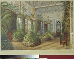 Sadownikow, Wassili Semjonowitsch - Der Wintergarten im Jussupow-Palais in St. Petersburg