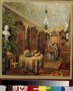 Sadownikow, Wassili Semjonowitsch - Das Arbeitszimmer im Jussupow-Palais in St. Petersburg