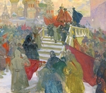 Goriuschkin-Sorokopudow, Iwan Silytsch - Die Bestattung Lenins