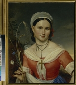 Kiprenski, Orest Adamowitsch - Porträt der Balletttänzerin Jekaterina Teleschowa (1805-1850)