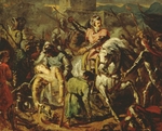Scheffer, Ary - Der Tod von Gaston de Foix in der Schlacht von Ravenna am 11. April 1512