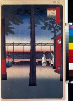 Hiroshige, Utagawa - Tagesanbruch am Schrein Kanda-Myojin (Einhundert Ansichten von Edo)