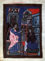 Meister des Codex Matenadaran - Die Verkündigung (Buchmalerei aus dem Codex Matenadaran)
