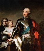 Lampi, Johann-Baptist von, der Ältere - Porträt Graf Stanislaw Szczesny Potocki (1753-1805) mit Söhne