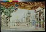 Iwanow, Konstantin Matweewitsch - Bühnenbildentwurf zum Ballett Raimonda von A. Glasunow
