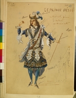 Wsewoloschski, Iwan Alexandrowitsch - Kostümentwurf zum Ballett Dornröschen von P. Tschaikowski