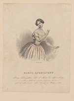 Unbekannter Künstler - Balletttänzerin Jelena Andrejanowa (1819-1857) im Teatro alla Scala  