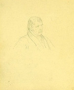 Brüllow (Briullow), Alexander Pawlowitsch - Porträt von Schriftsteller Sir Walter Scott (1771-1832)