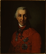 Borowikowski, Wladimir Lukitsch - Porträt von Dichter Gawriil Romanowitsch Derschawin (1743-1816)