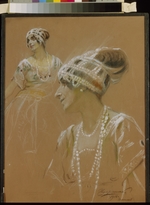 Tschuprinenko, Stepan Fjodorowitsch - Porträt der Ballettänzerin Wera Fokina (1886-1958)