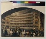 Duruy, Jean Alexandre - Das Publikum in der Loge im Bolschoi-Theater