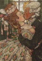 Somow, Konstantin Andrejewitsch - Illustration zum Lesebuch der Marquise von Franz Blei
