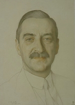 Somow, Konstantin Andrejewitsch - Porträt des Schriftstellers und Musikkritikers Walter F. Nouvel (1871-1949)