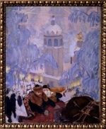Kustodiew, Boris Michailowitsch - Selbstbildnis mit Gattin