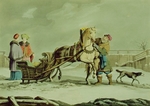 Dubourg, Matthew - Russische Damen nehmen einen Pferdeschlitten