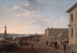 Paterssen, Benjamin - Uferstrasse der Wassiljewski-Insel in der Nähe von der Akademie der Künste in Sankt Petersburg