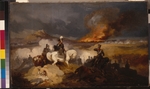 Willewalde, Gottfried (Bogdan Pawlowitsch) - Angriff der Leib-Husaren bei der Erstürmung Warschaus im September 1831