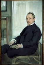 Bakst, Léon - Porträt des Religionsphilosophen und Publizisten Wassili W. Rosanow (1856-1919)