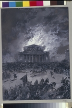 Karasin, Nikolai Nikolajewitsch - Brennendes Bolschoi-Theater in Moskau am 11. März 1853
