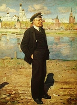 Brodski, Isaak Israilewitsch - Lenin vor dem Kreml