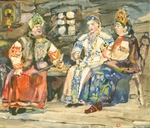 Dmitrijew, N.F. - Illustration zum Märchen vom Zaren Saltan von A. Puschkin